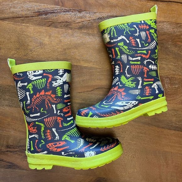 Hatley Boys Dino Fossils Matte Rain Boots | SZ 12 - Picture 9 of 15
